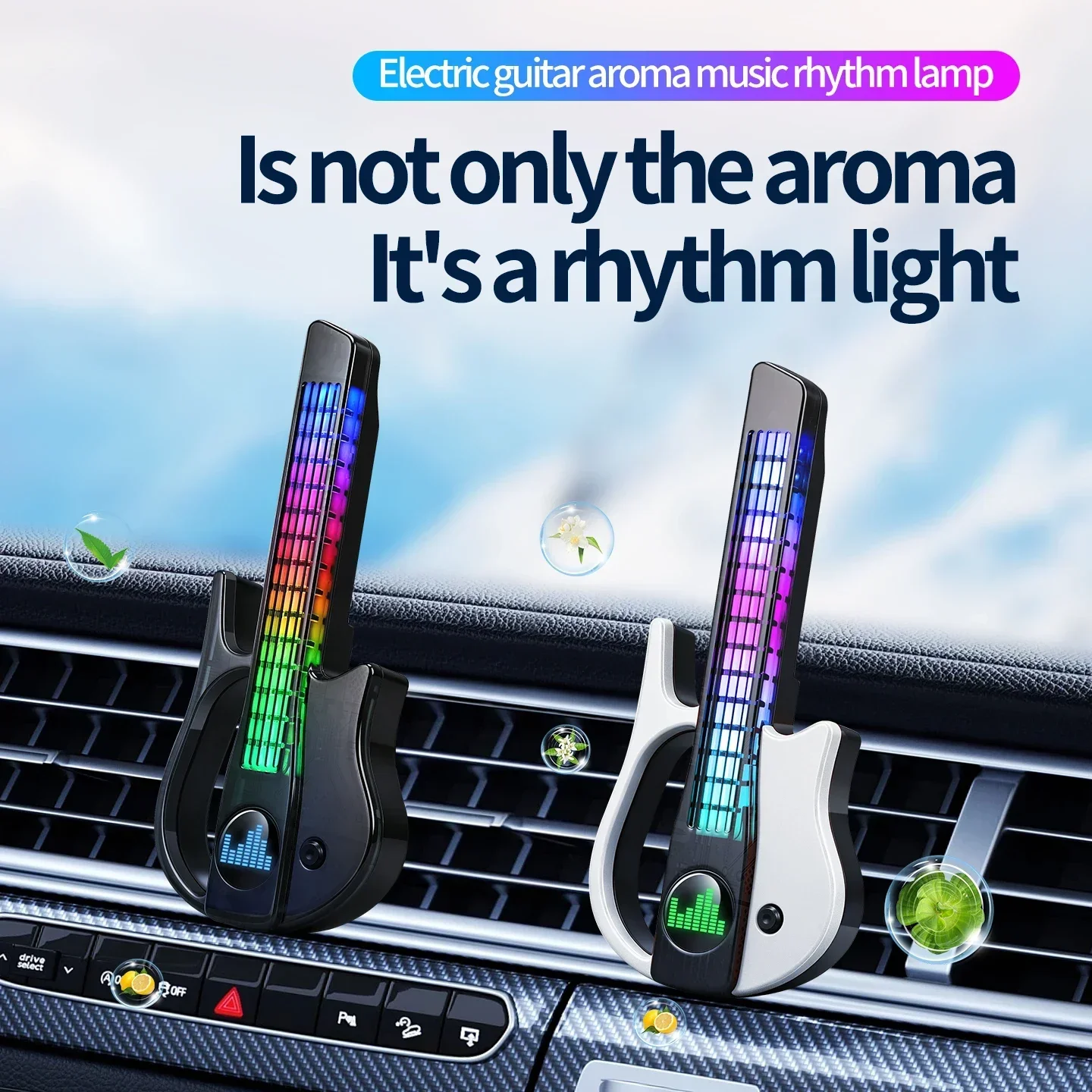 Car Ambient Light Sound Activated - Lámpara LED RGB con Ritmo Musical
