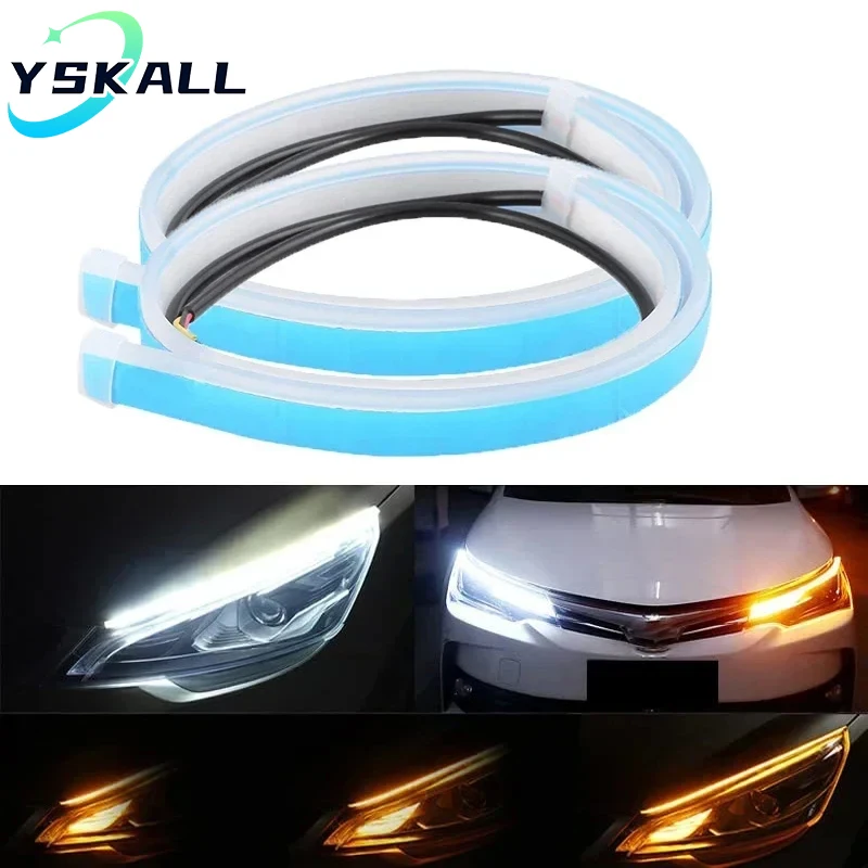 Car Led Strip 12V Waterproof - 1 par de luces LED DRL