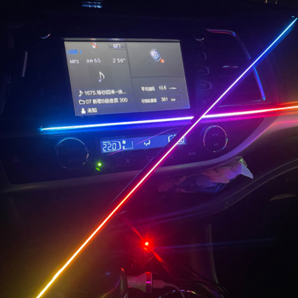 Car Dashboard Light Fiber Optic - 110CM/75CM/35CM para tira LED sinfonía luz