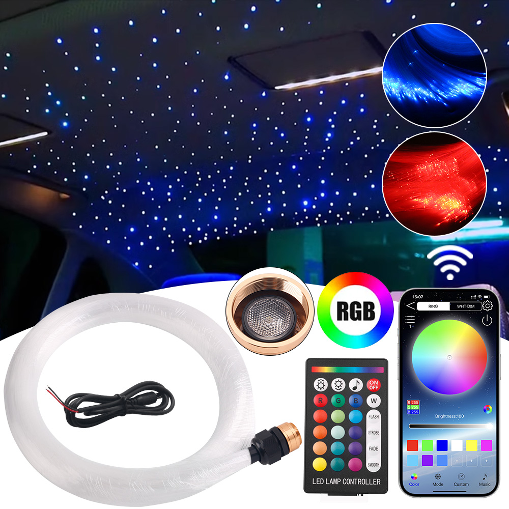 Car Roof Star Light Fiber Optic - Luz de cielo estrellado centelleante RGBW