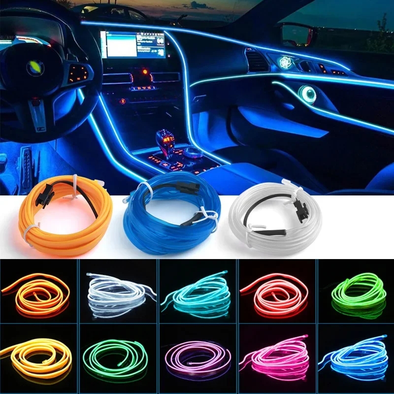 Car Interior Neon Light Usb - Lámpara decorativa Led para Interior de