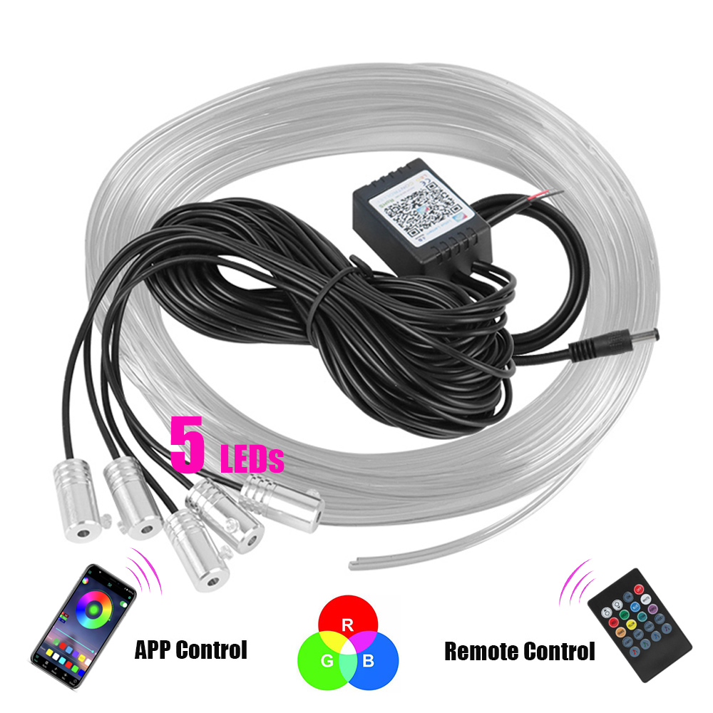 Car Dashboard Light Fiber Optic - Tiras LED RGB de 12V y