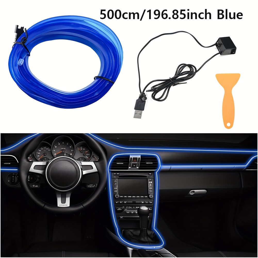 Car Dashboard Light Fiber Optic - Luz Ambiental RGB para Interior de