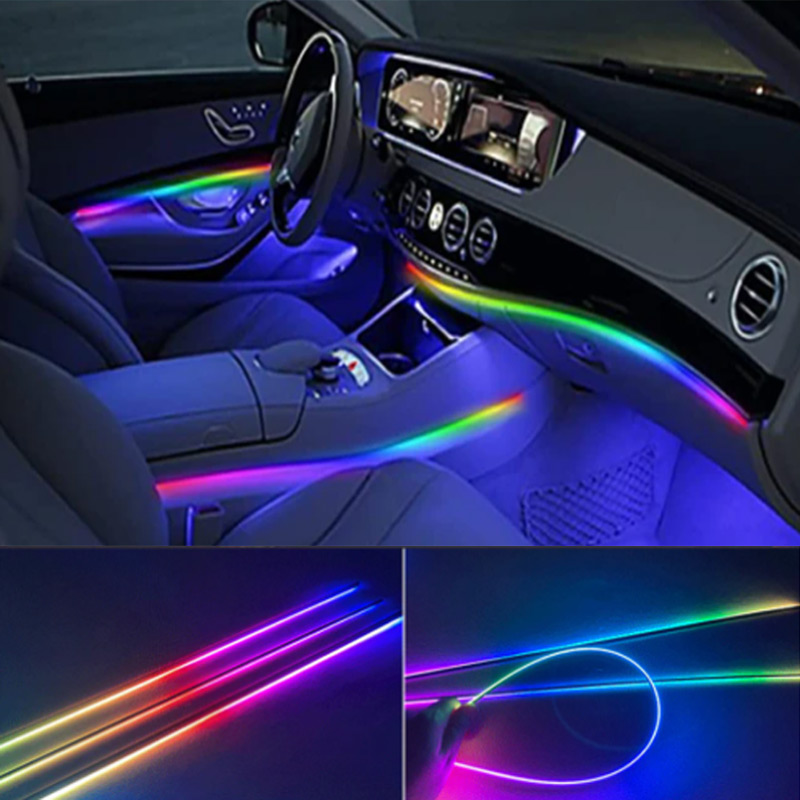 Car Dashboard Light Fiber Optic - Guadsun-tira de luces LED de 75CM