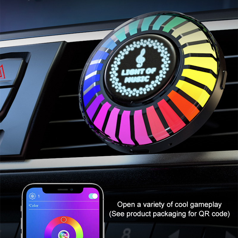 Car Ambient Light Sound Activated - Luz de ritmo musical para coche