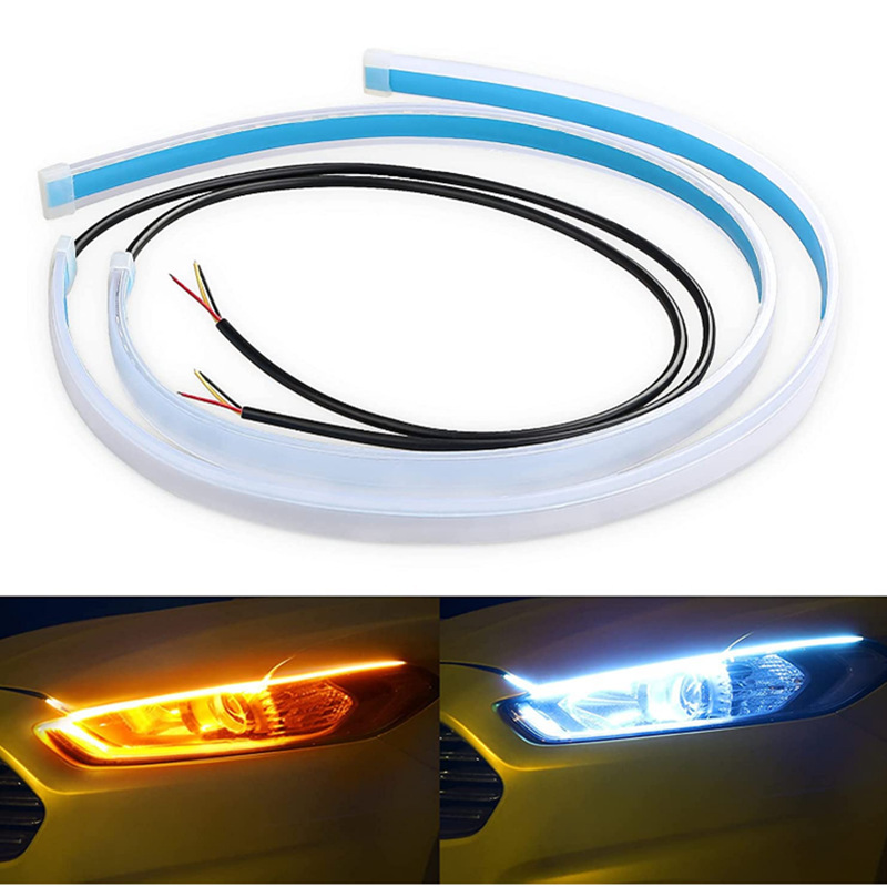 Car Led Strip 12V Waterproof - 2 uds DRL luces de circulación