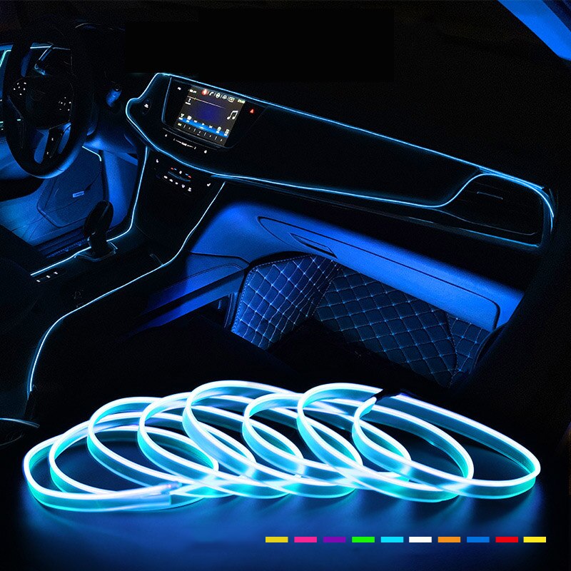 Car Interior Neon Light Usb - Tira de luces LED de neón