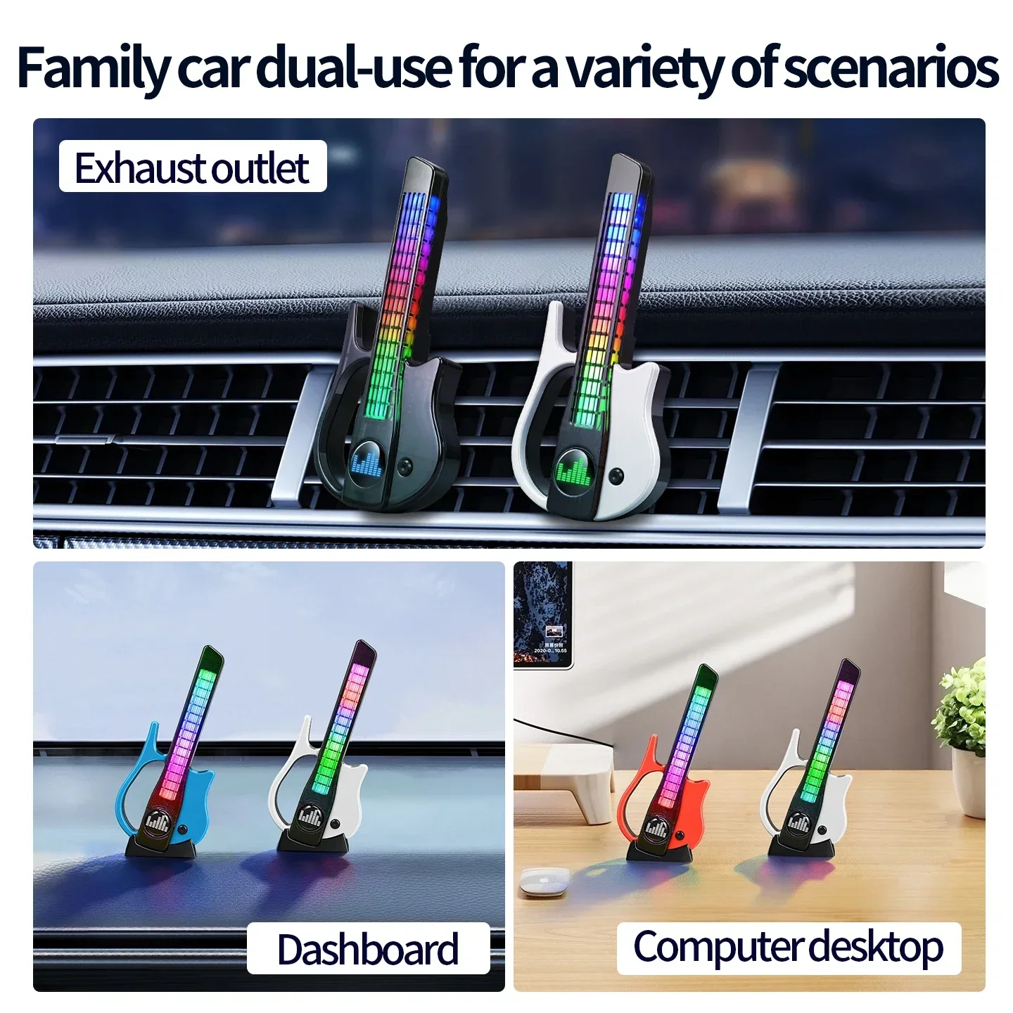 Lámpara LED RGB con Ritmo Musi - Car Ambient Light Sound Activated reseña y precio