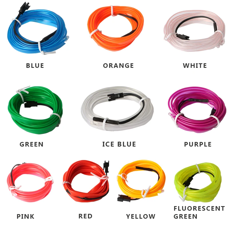 Luces LED para interior de coc - Car Interior Neon Light Usb reseña y precio