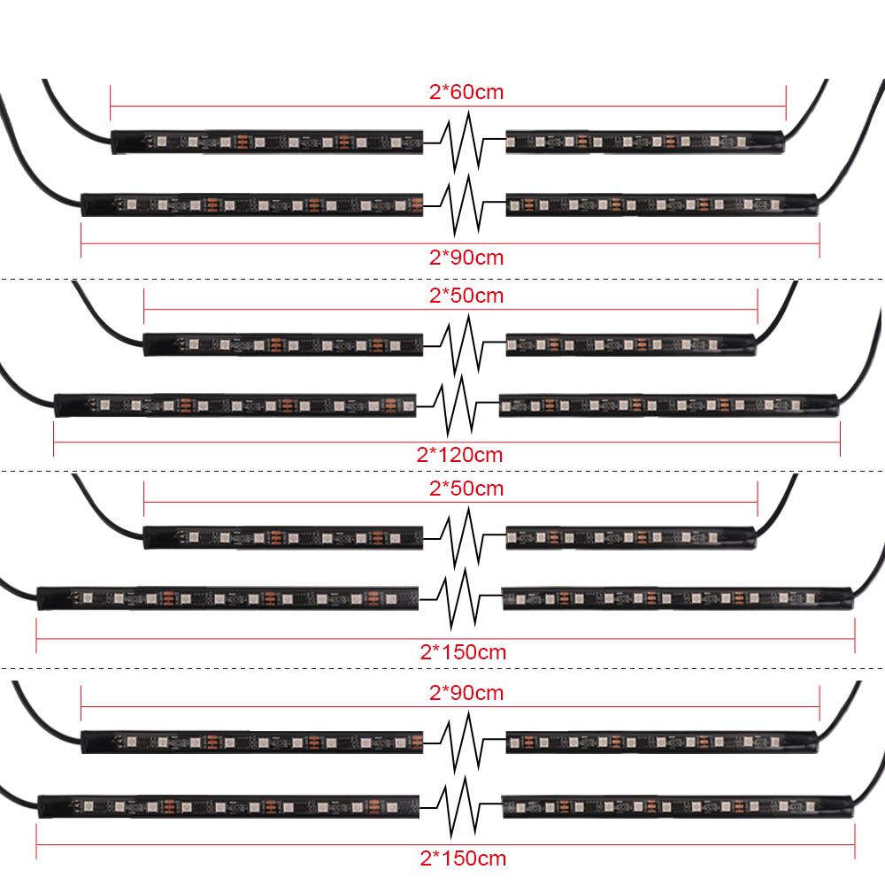 Tira de luces LED de neón RGB  - Car Led Strip 12V Waterproof reseña y precio