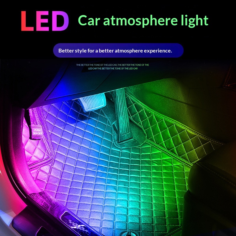 Luz Ambiental LED RGB para el  - Car Ambient Light Sound Activated reseña y precio