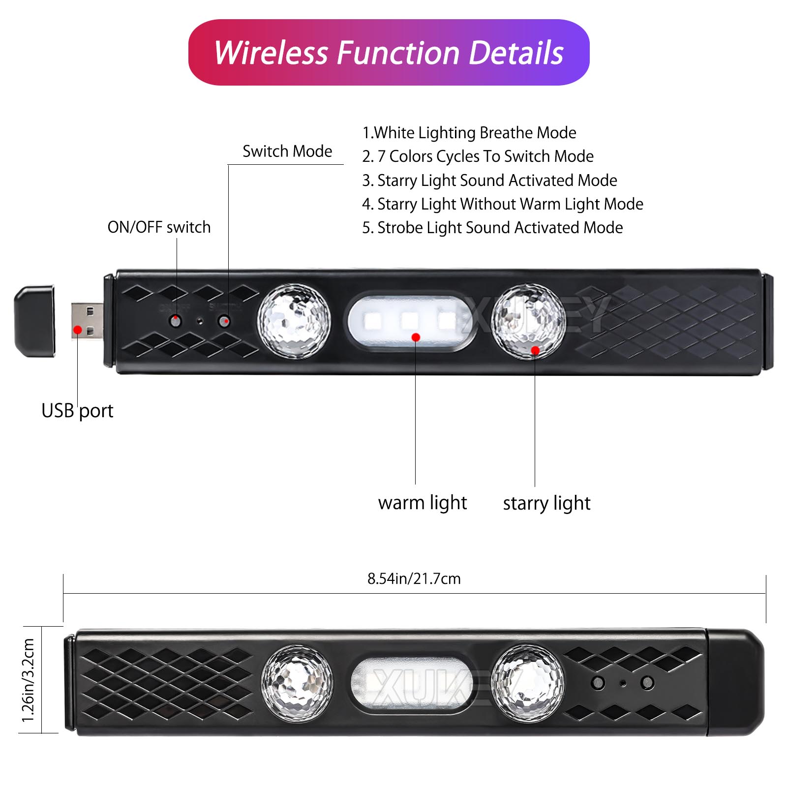 Luz Interior de coche recargab - Car Ambient Light Kit With Remote reseña y precio