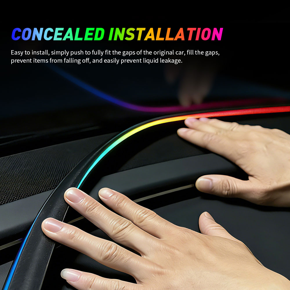 Tira de sellado de silicona pa - Car Interior Led Strip App Control reseña y precio