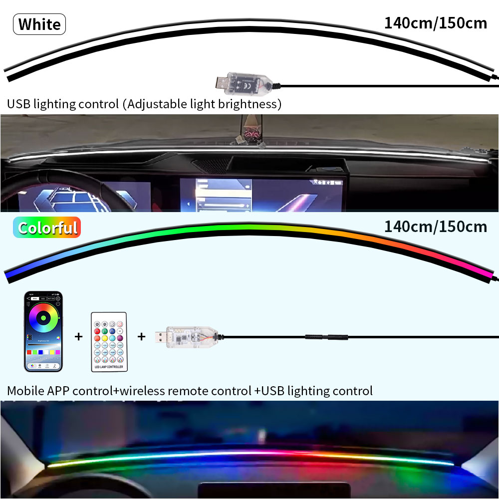 Tira de sellado de silicona pa - Car Interior Led Strip App Control reseña y precio