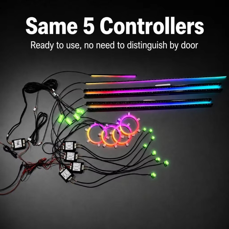 Kit de Iluminación Ambiental p - Car Ambient Lighting 18 In 1 reseña y precio