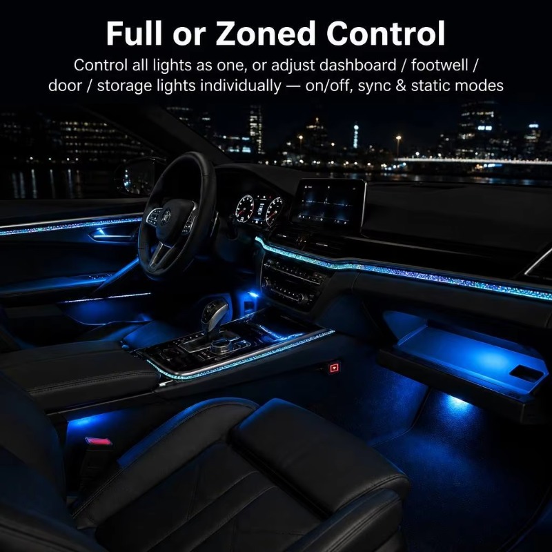 Kit de Iluminación Ambiental p - Car Ambient Lighting 18 In 1 reseña y precio