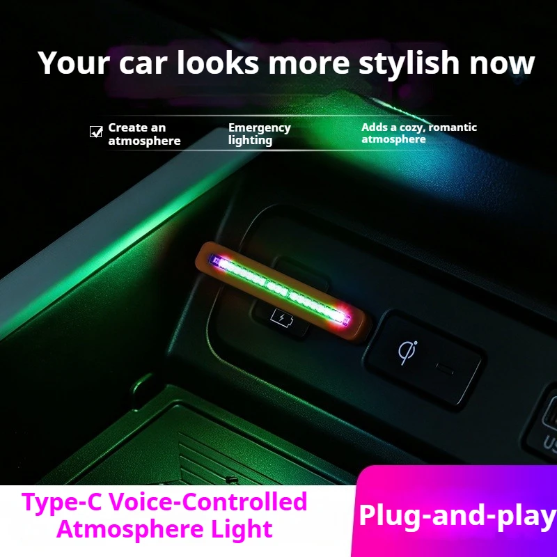 Lámpara LED ambiental con luz  - Car Ambient Light Sound Activated reseña y precio