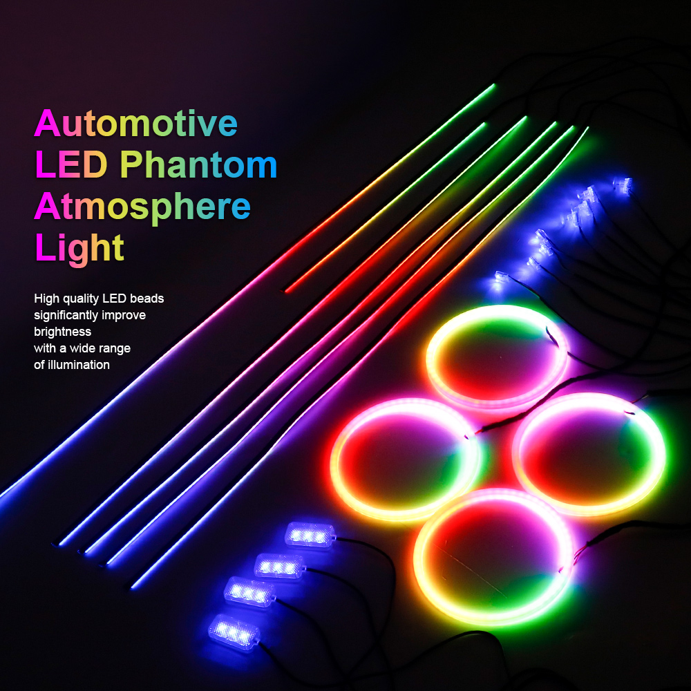 Luz Ambiental para Automóvil 6 - Car Interior Led Strip App Control reseña y precio