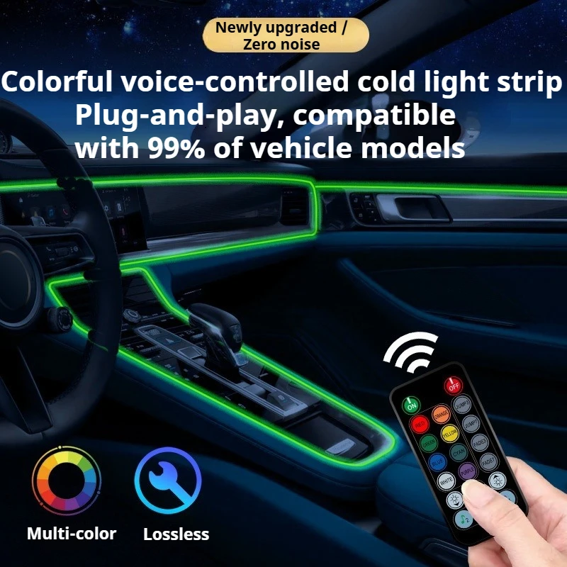 Luz ambiental interior LED RGB - Car Ambient Light Sound Activated reseña y precio