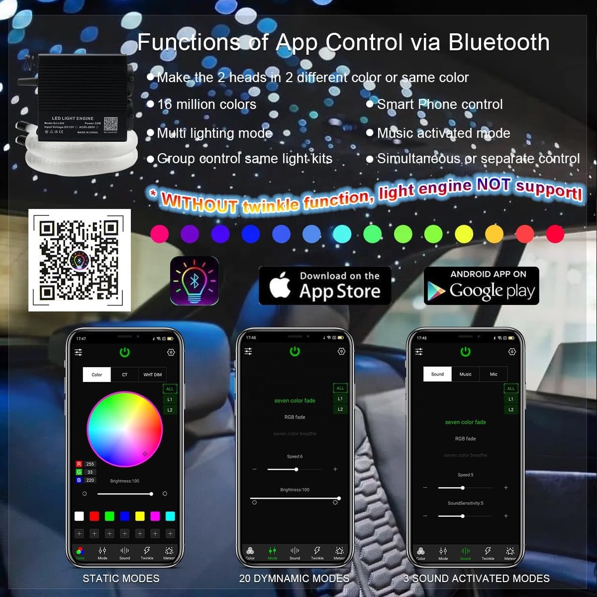 Kit de Luces de Techo de Fibra - Car Roof Star Light Fiber Optic reseña y precio