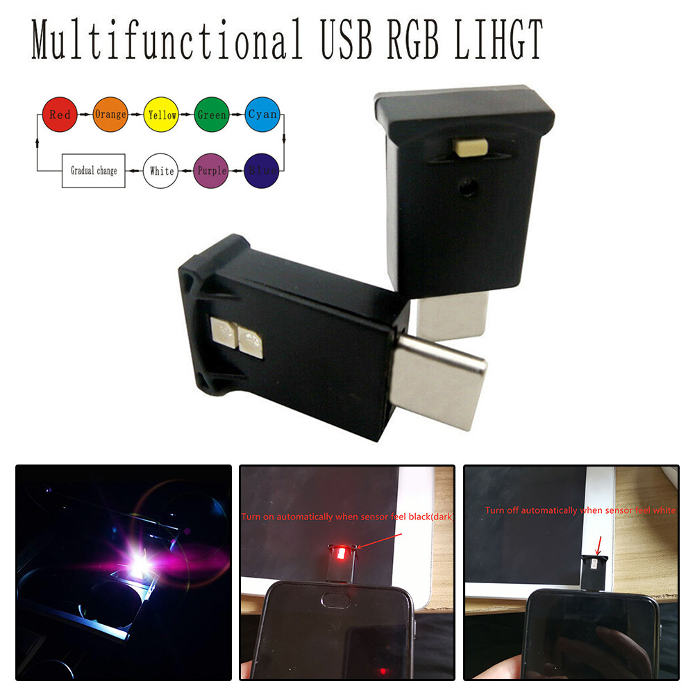 Luz LED Interior de USB-C para - Car Interior Neon Light Usb reseña y precio
