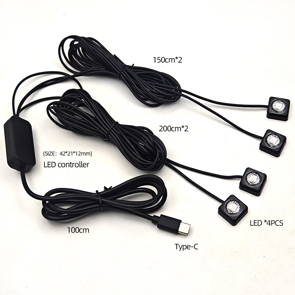 Luz para reposapiés de coche c - Car Footwell Light Rgb Bluetooth reseña y precio