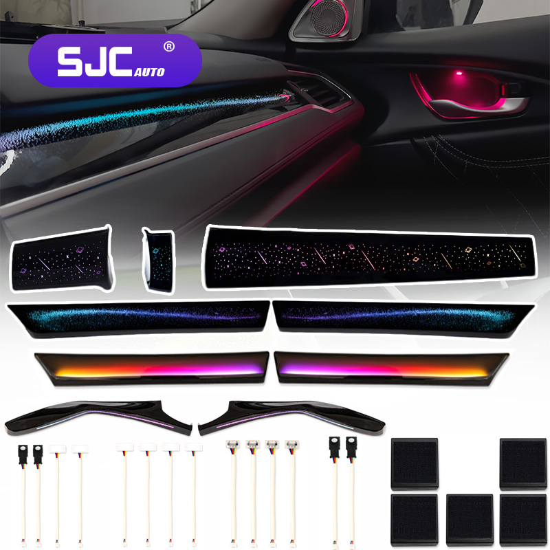 Nueva Luz Ambiental LED para e - Car Ambient Lighting 64 Color reseña y precio