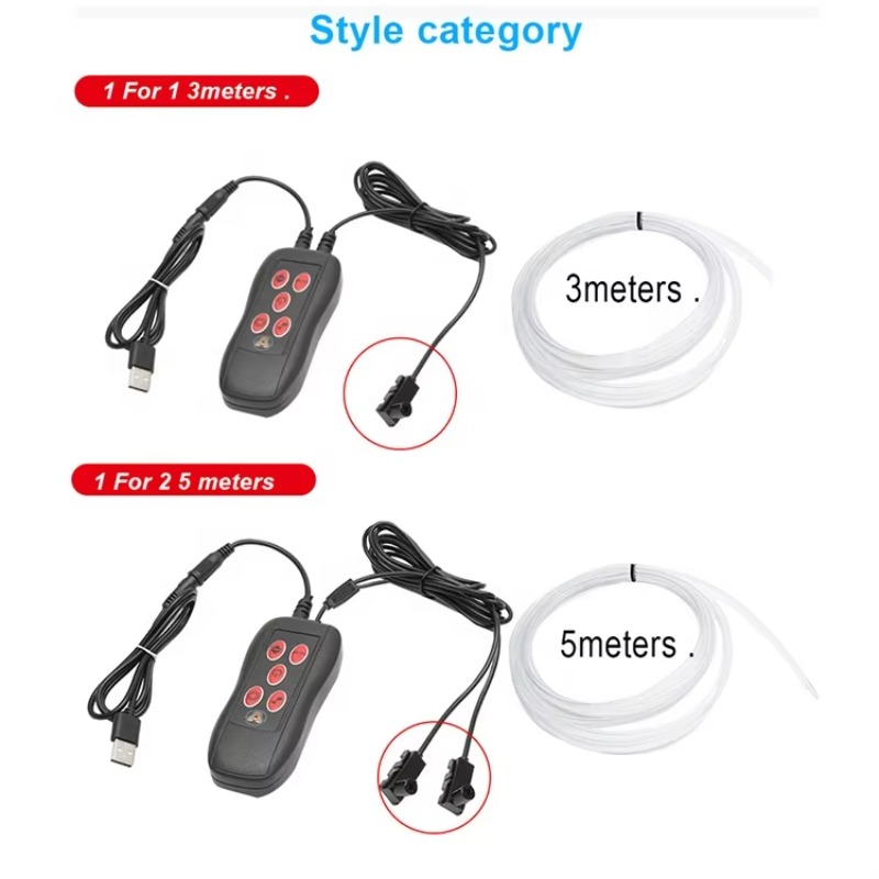 Tira de luces LED para el salp - Car Dashboard Light Fiber Optic reseña y precio