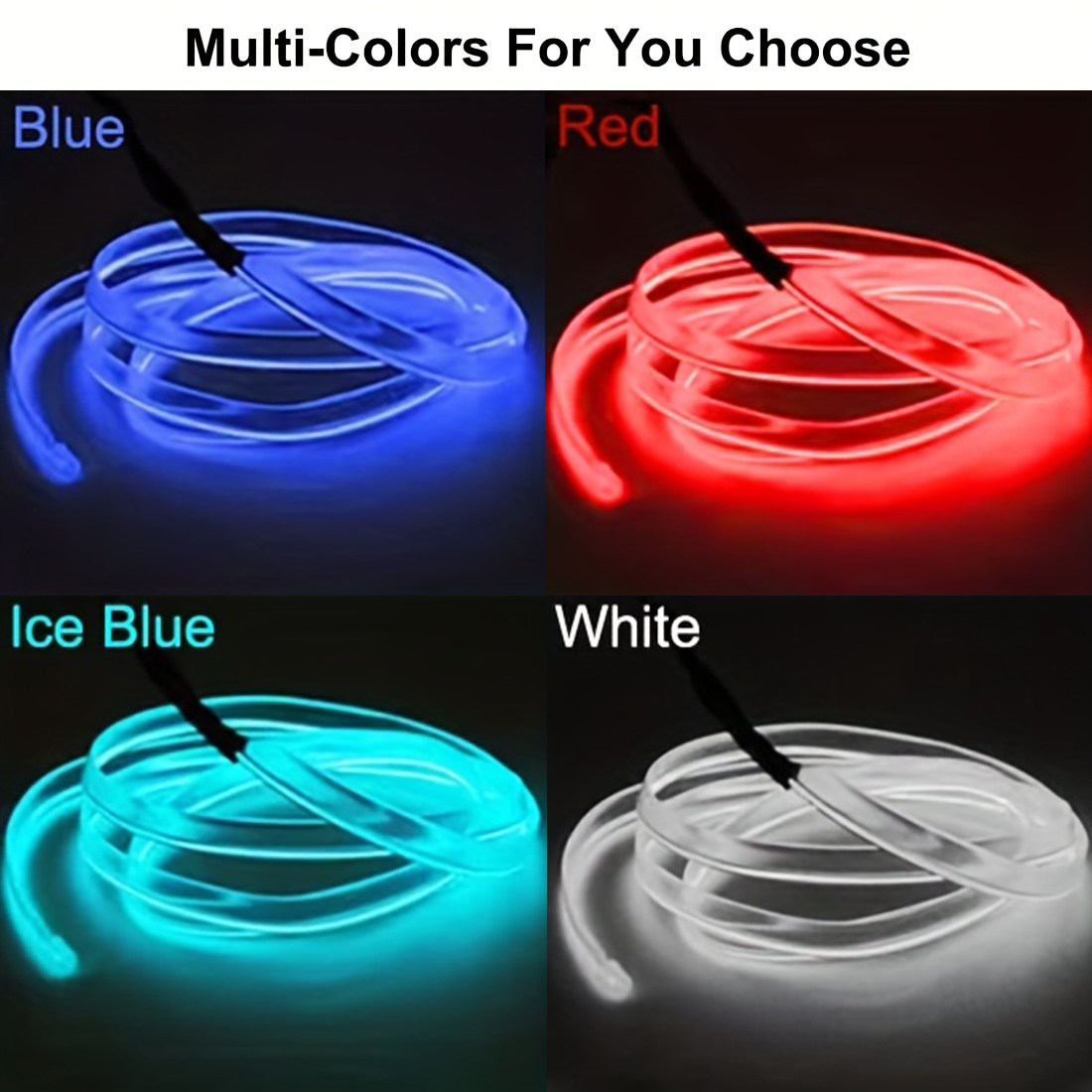 Tiras de Iluminación LED de Ne - Car Interior Neon Light Usb reseña y precio