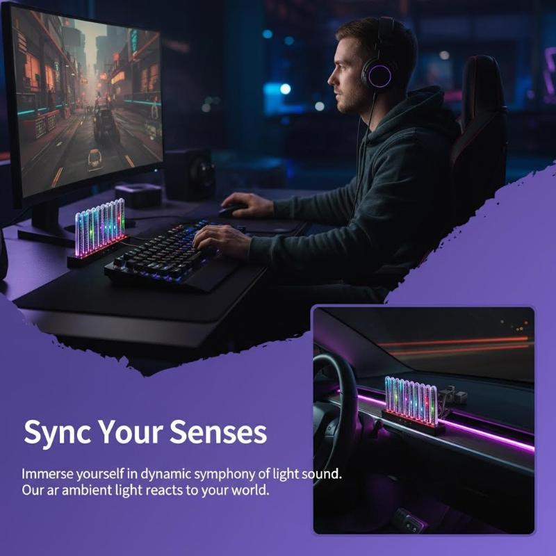 Tira de Luces LED RGB con Grad - Car Ambient Light Sound Activated reseña y precio
