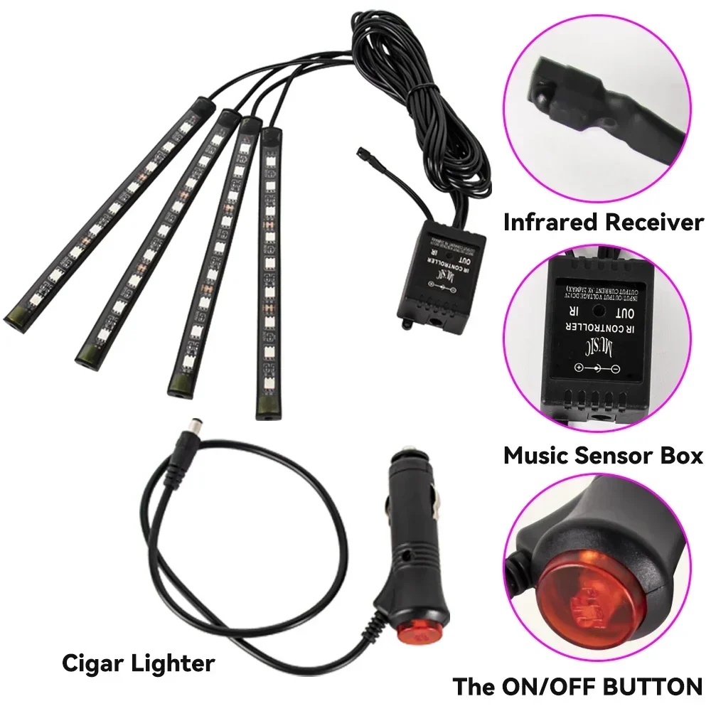 Luz LED de neón RGB para coche - Car Led Strip 12V Waterproof reseña y precio