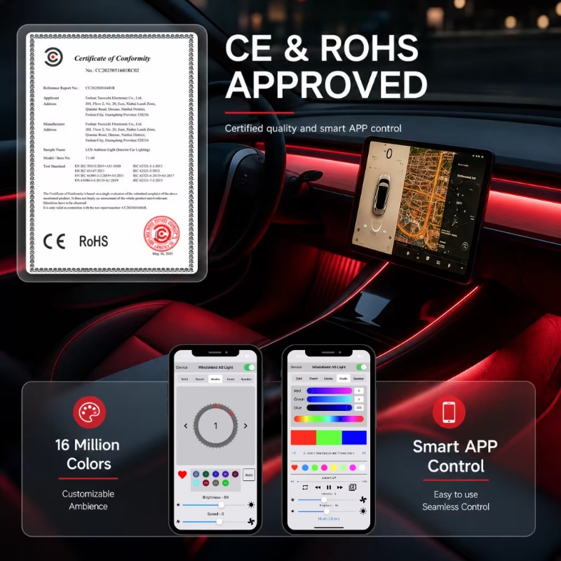Kit de Luces Ambientales para  - Car Ambient Lighting 18 In 1 reseña y precio