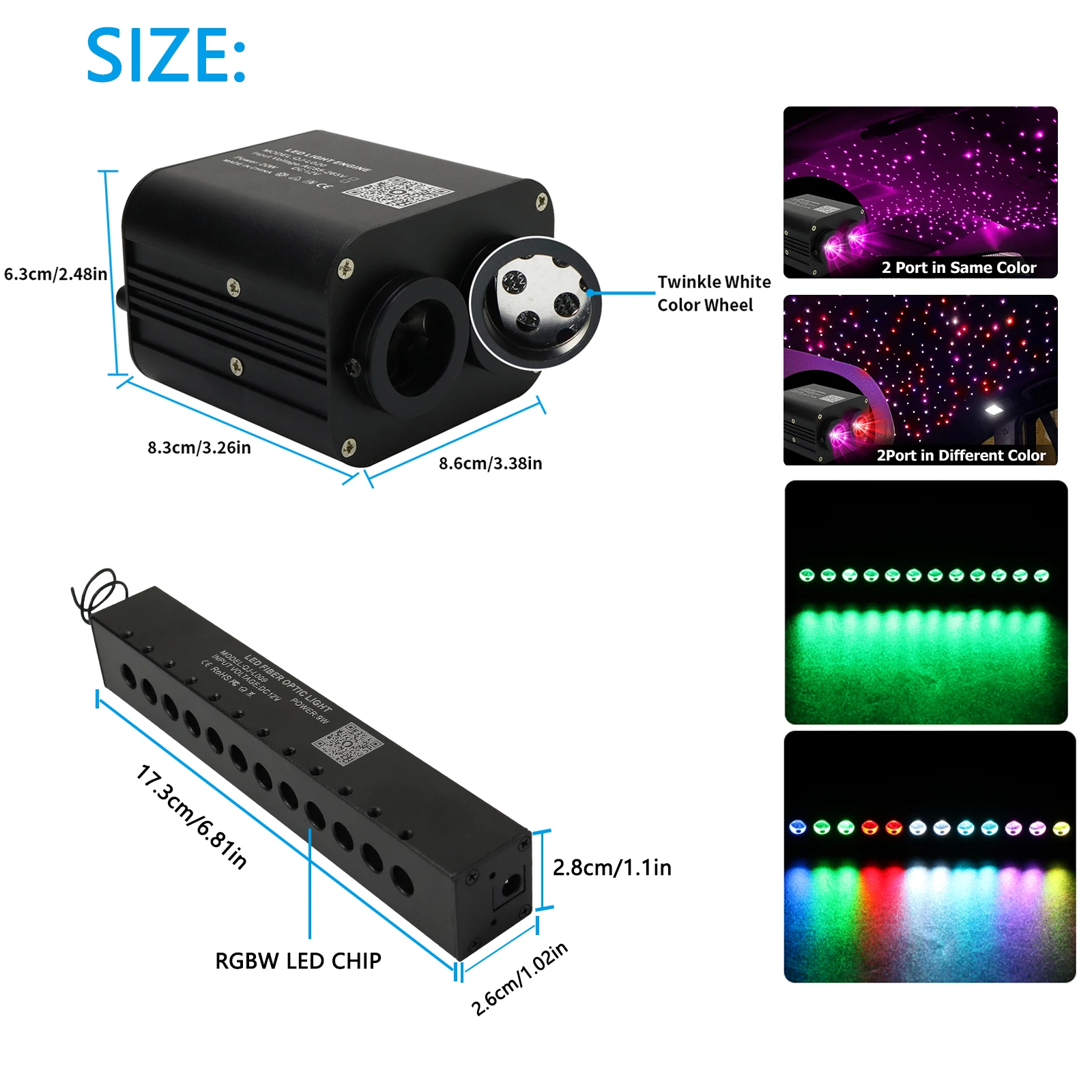 Luz LED de techo de coche con  - Car Roof Star Light Fiber Optic reseña y precio