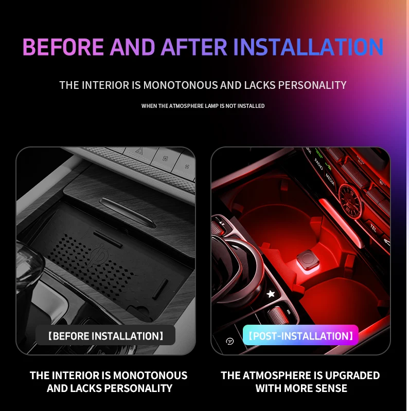 1x Luz LED USB para Auto, Lámp - Car Interior Led Strip App Control reseña y precio