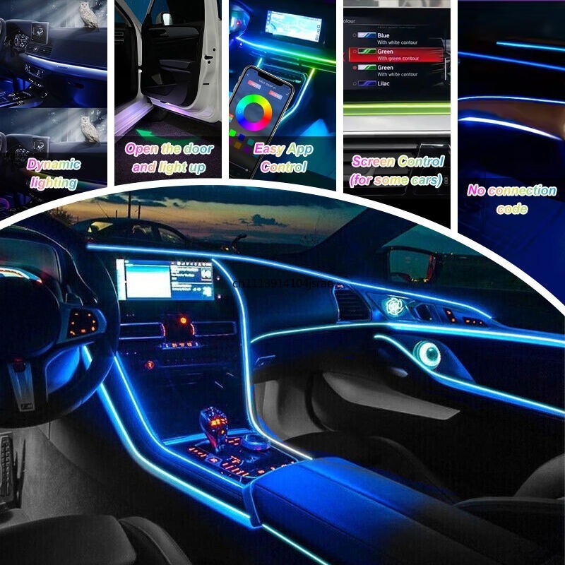 Kit de Actualización de Luz Am - Car Ambient Lighting 64 Color reseña y precio