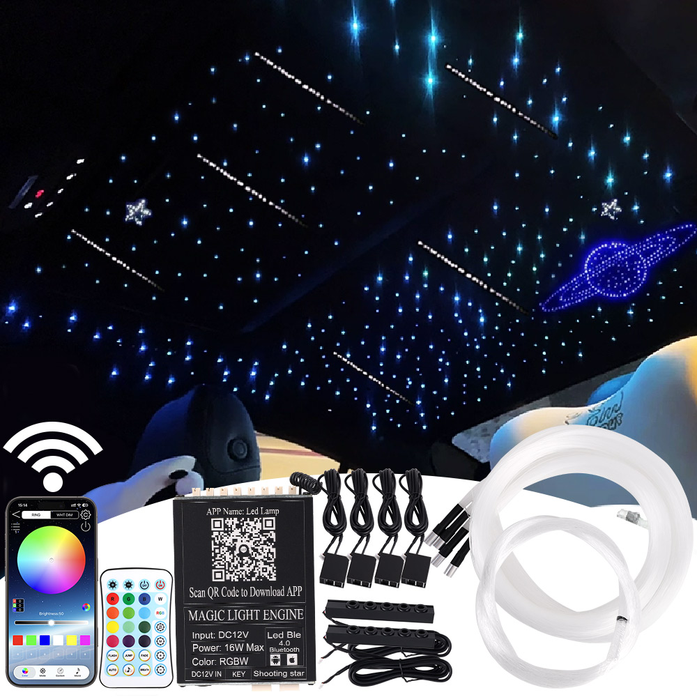 16W Twinkle Starry Sky Car Sta - Car Roof Star Light Fiber Optic reseña y precio