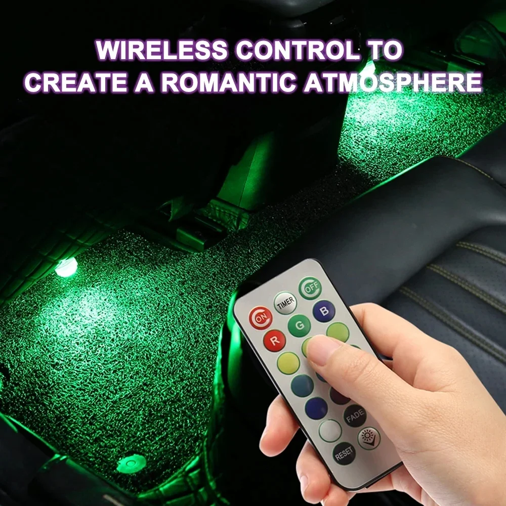 Luz Ambiental LED Inalámbrica  - Car Ambient Light Kit With Remote reseña y precio