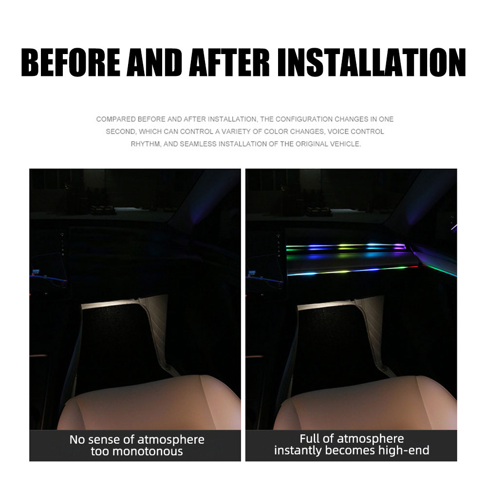 Luces ambientales universales  - Car Interior Led Strip App Control reseña y precio
