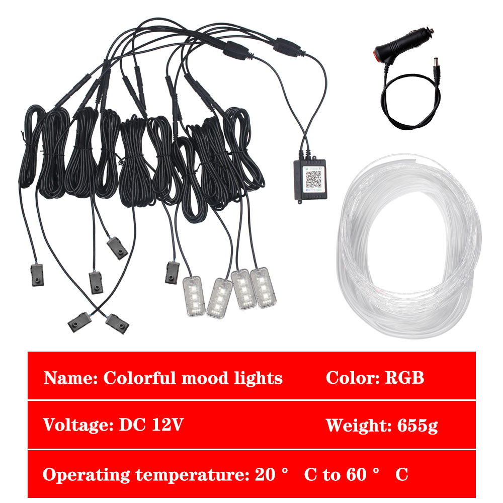 Accesorios para Auto 9/10 en 1 - Car Dashboard Light Fiber Optic reseña y precio