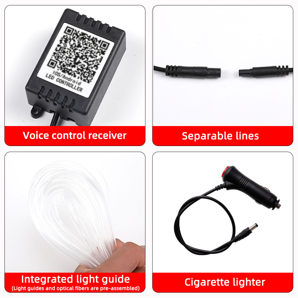Accesorios para Auto 9/10 en 1 - Car Dashboard Light Fiber Optic reseña y precio