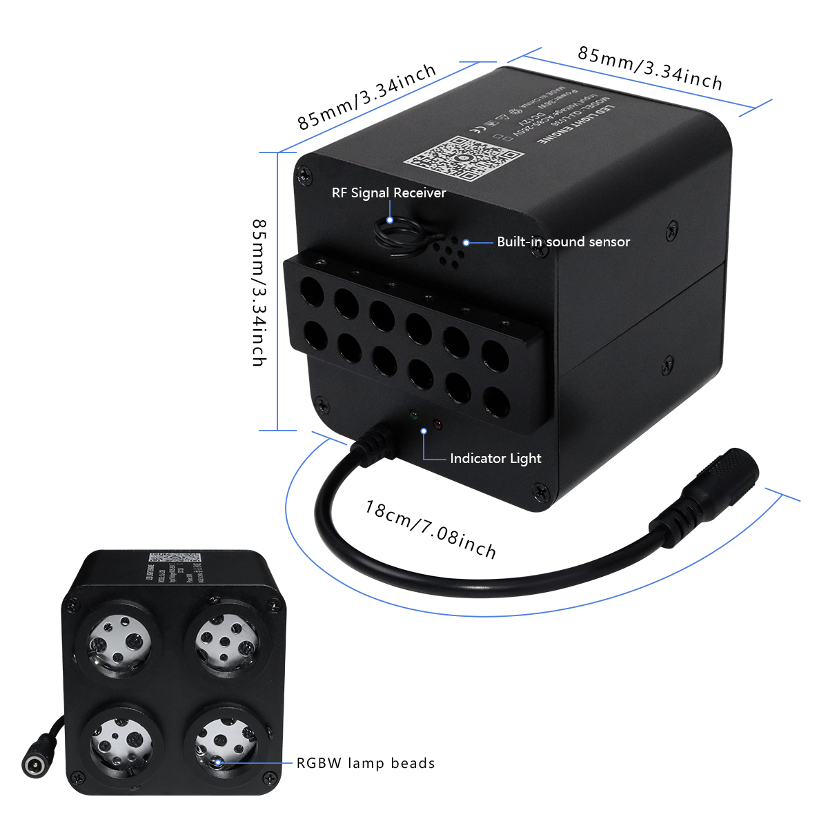 4 puertos 36W Twinkle RGBW Met - Car Roof Star Light Fiber Optic reseña y precio