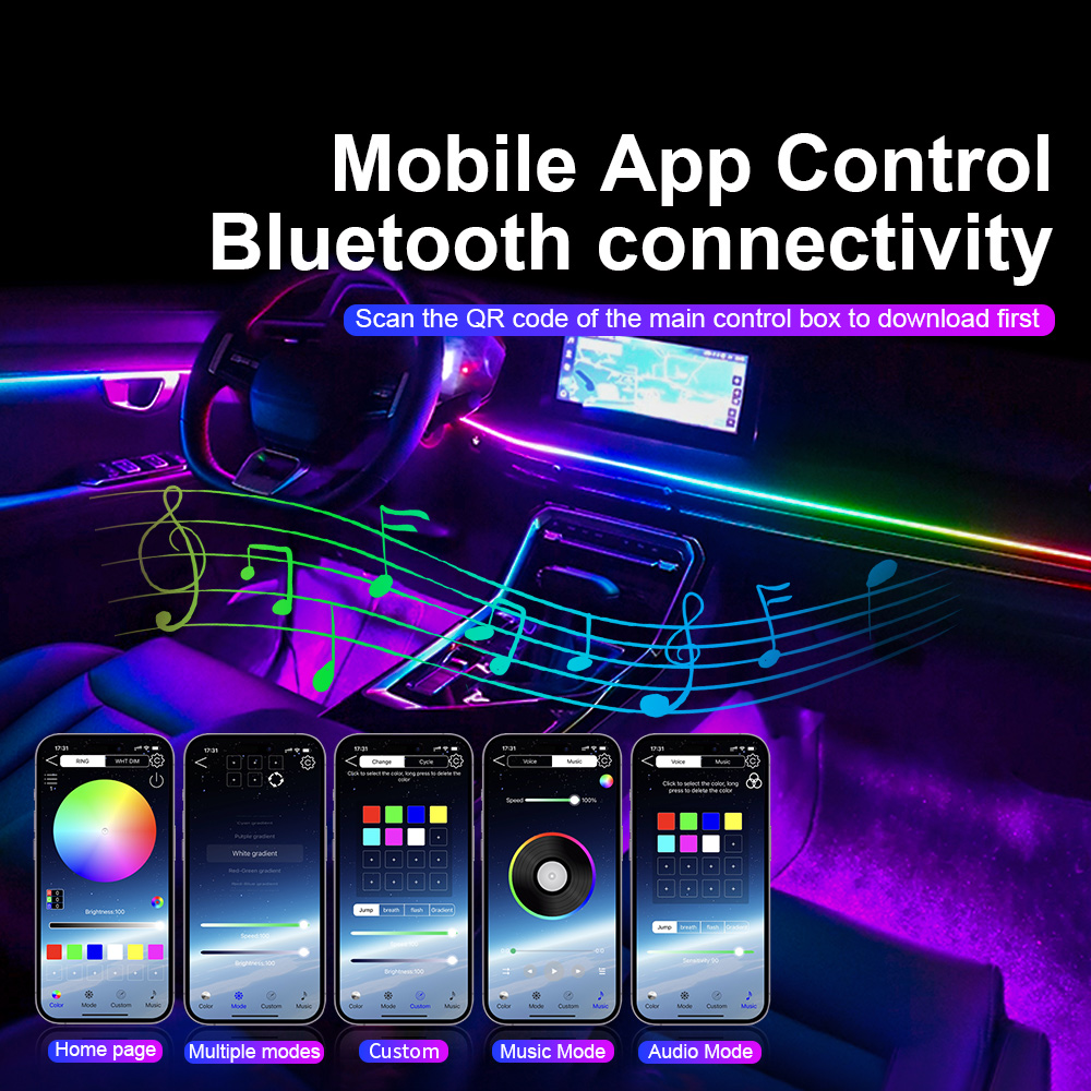 Luz ambiental para coche Symph - Car Ambient Lighting 18 In 1 reseña y precio