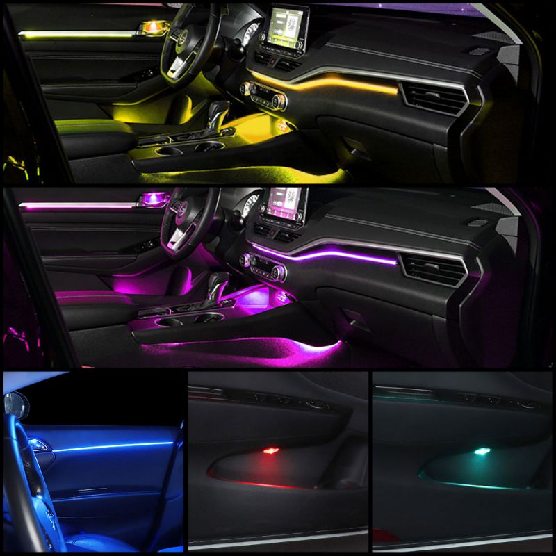 Luces LED Ambientales para el  - Car Dashboard Light Fiber Optic reseña y precio