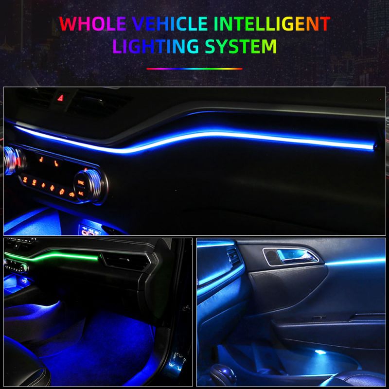Luces LED Ambientales para el  - Car Dashboard Light Fiber Optic reseña y precio