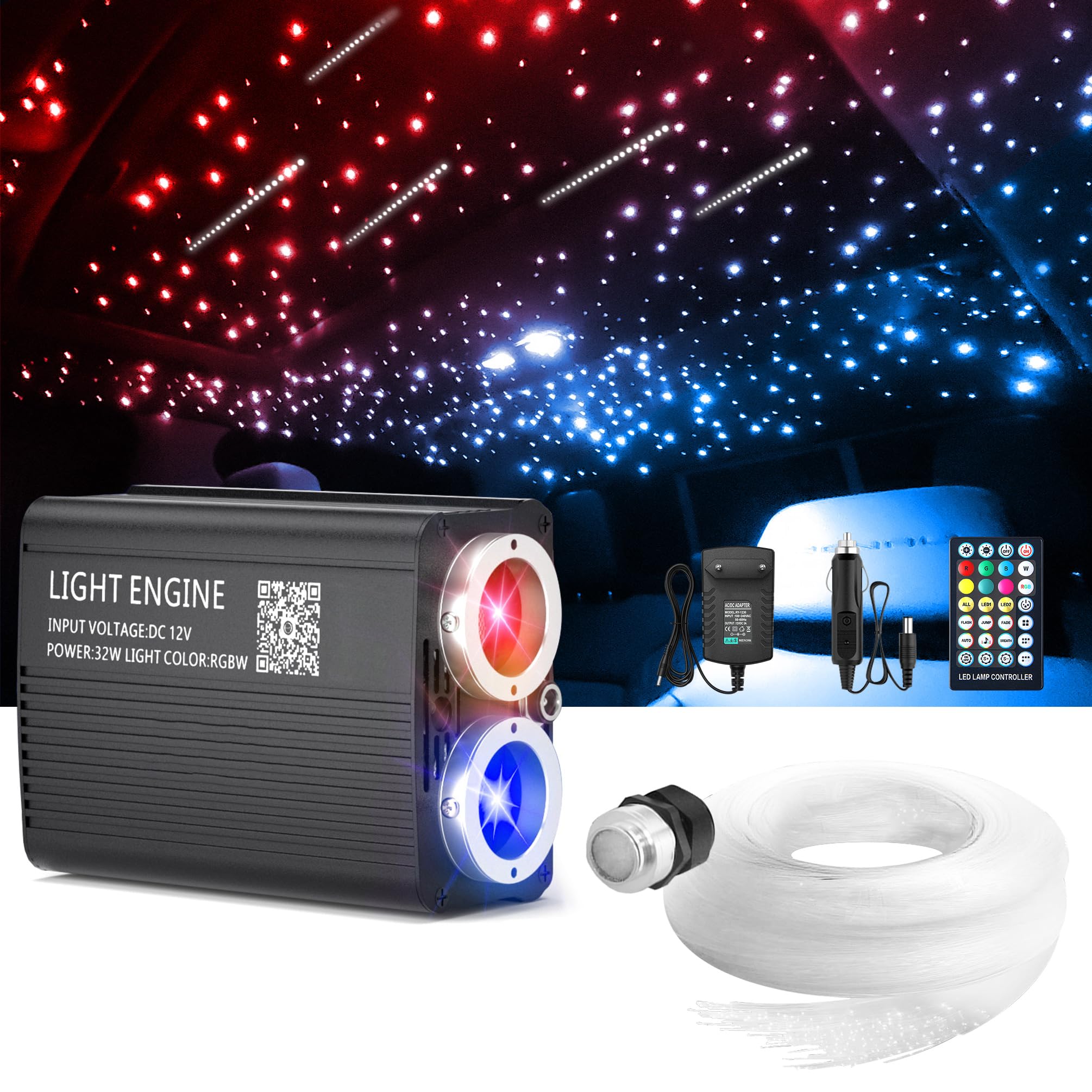 Kit de luz de estrella para te - Car Roof Star Light Fiber Optic reseña y precio