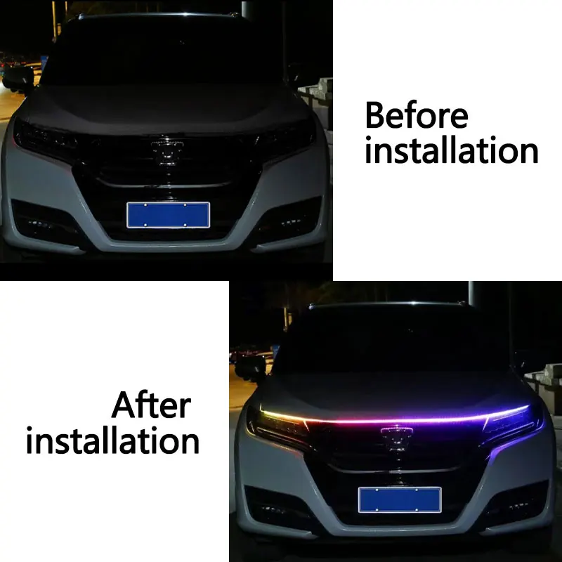 Luz decorativa para capó de co - Car Led Strip 12V Waterproof reseña y precio