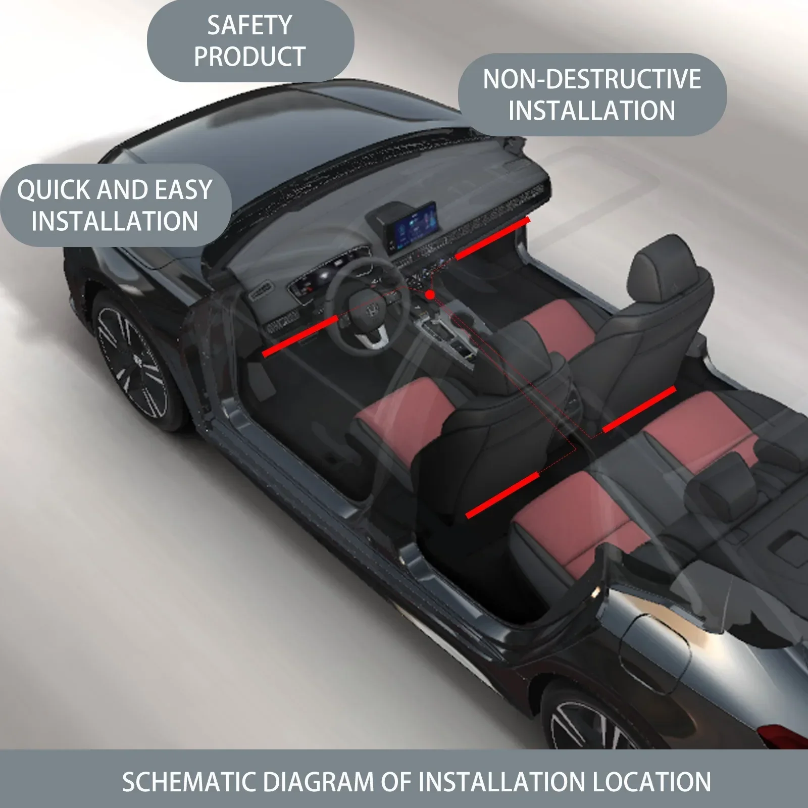 Luces ambientales LED para el  - Car Ambient Light Sound Activated reseña y precio