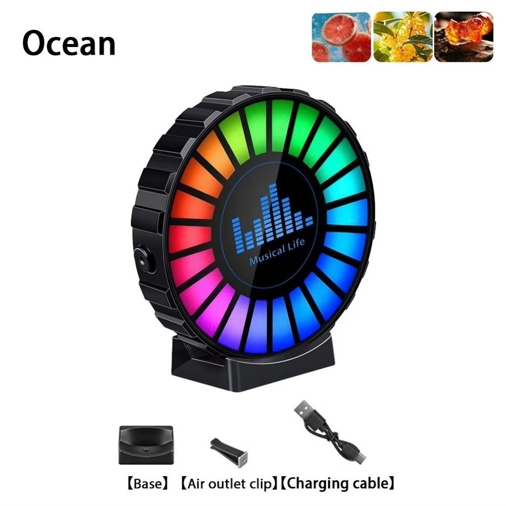 Luz ambiental recargable para  - Car Ambient Light Sound Activated reseña y precio