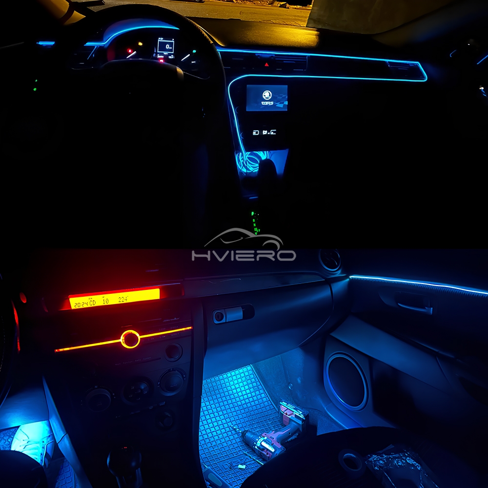 Lámpara de Ambiente Interior p - Car Interior Neon Light Usb reseña y precio