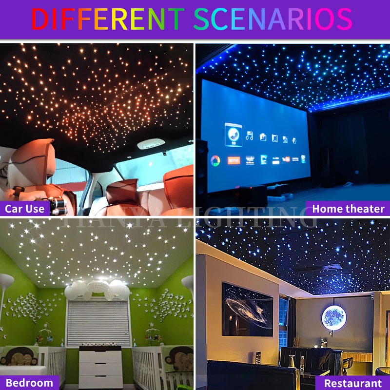 Luz Led de techo con cielo est - Car Roof Star Light Fiber Optic reseña y precio